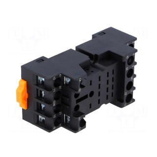 Socket | PIN: 14 | 10A | 300VAC | H: 30mm | W: 30.8mm | screw terminals