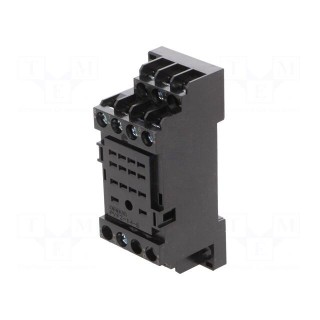Socket | PIN: 14 | 10A | for DIN rail mounting | screw terminals