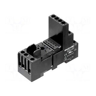 Socket | PIN: 14 | 6A | 240VAC | H: 61.5mm | W: 28mm | screw terminals