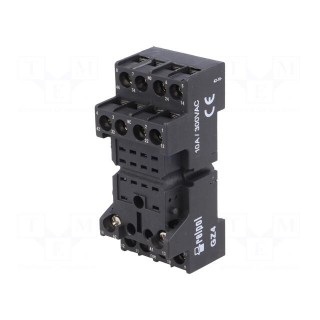 Socket | PIN: 14 | 6A | 250VAC | for DIN rail mounting | Series: R4,R4N