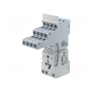 Socket | PIN: 14 | 6A | 300VAC | T-R4 | on panel,for DIN rail mounting