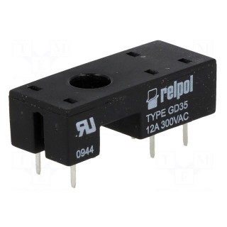 Socket | PIN: 5 | 12A | 300VAC | PCB | for PCB | Series: RM87N,RM92