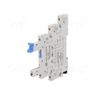 Socket | PIN: 5 | 6A | 250VAC | for DIN rail mounting | screw terminals
