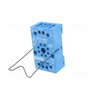 Socket | PIN: 8 | 10A | 250VAC | 88.12 | on panel,for DIN rail mounting