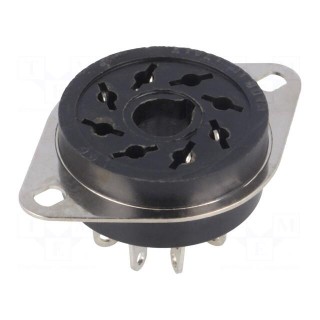 Socket | PIN: 8 | 10A | 250VAC | Application: 88.12 | Mounting: on panel