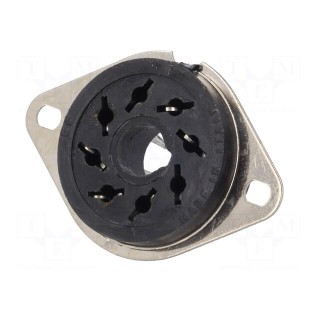Socket | PIN: 8 | 10A | 250VAC | 88.12 | on panel | for soldering | octal