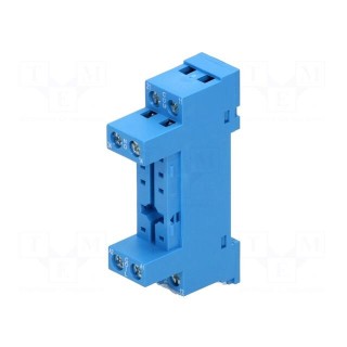 Socket | PIN: 8 | 10A | 250VAC | for DIN rail mounting | -40÷70°C