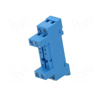 Socket | PIN: 8 | 10A | 250VAC | for DIN rail mounting | -40÷70°C