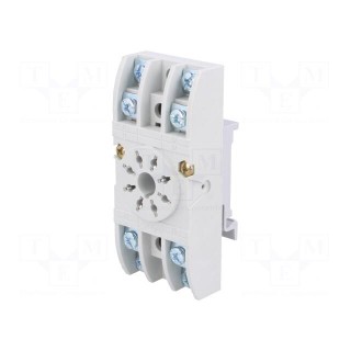 Socket | PIN: 8 | 10A | 250VAC | for DIN rail mounting | Series: R15