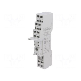 Socket | PIN: 8 | 10A | 250VAC | for DIN rail mounting