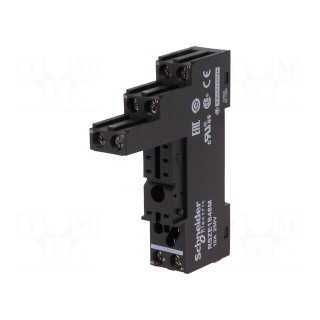 Socket | PIN: 8 | 10A | 250VAC | Mounting: DIN | Leads: screw terminals