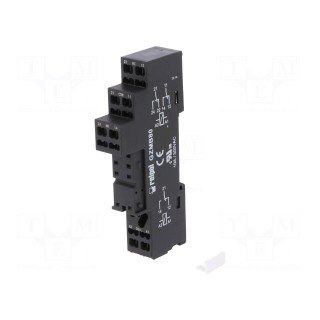 Socket | PIN: 8 | 10A | 300VAC | Mounting: DIN | Leads: spring clamps