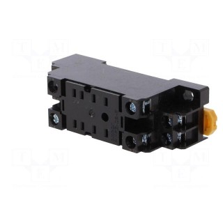Socket | PIN: 8 | 10A | for DIN rail mounting | screw terminals