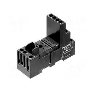 Socket | PIN: 8 | 12A | 240VAC | H: 61.5mm | W: 28mm | screw terminals