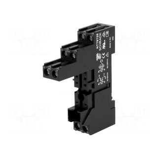 Socket | PIN: 8 | 16A | 250VAC | H: 61mm | W: 15.5mm | screw terminals