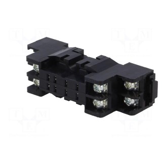 Socket | PIN: 8 | 7A | 250VAC | on panel,for DIN rail mounting