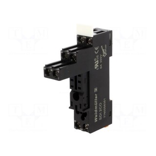 Socket | PIN: 8 | 8A | 300VAC | H: 80.2mm | W: 15.8mm | screw terminals