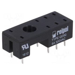 Socket | PIN: 8 | 8A | 300VAC | Application: RMB841,RMB851 | -40÷70°C