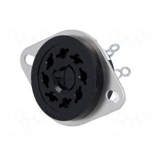 Socket | PIN: 8 | soldered | Series: MK2 | Electr.connect: round socket