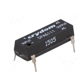 Relay: solid state | Icntrl: 10÷35mA | 1A | 20÷280VAC | THT | DIP