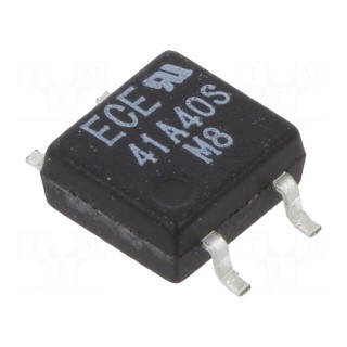 Relay: solid state | Icntrl max: 50mA | 100mA | max.400VAC | 30Ω | SOP4