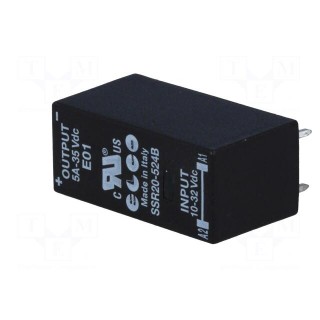 Relay: solid state | SPST-NO | Ucntrl: 10÷32VDC | 5A | 0÷35VDC