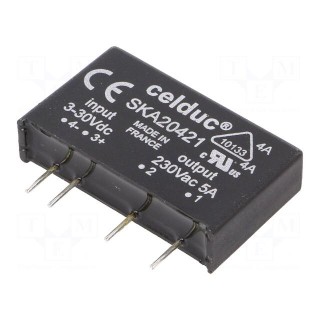 Relay: solid state | SPST-NO | Ucntrl: 3÷30VDC | 5A | 12÷275VAC