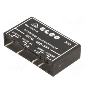 Relay: solid state | SPST-NO | Ucntrl: 3÷32VDC | 3A | max.60VDC