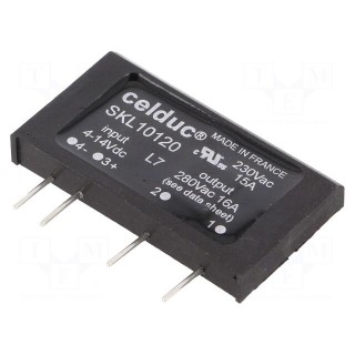 Relay: solid state | SPST-NO | Ucntrl: 4÷14VDC | 16A | 12÷280VAC