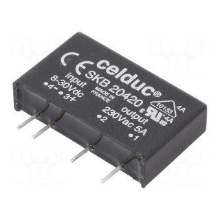 Relay: solid state | SPST-NO | Ucntrl: 8÷30VDC | 5A | 12÷280VAC