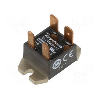 Relay: solid state | Ucntrl: 10÷14VDC | 5A | 24÷280VAC | -30÷80°C | IP00