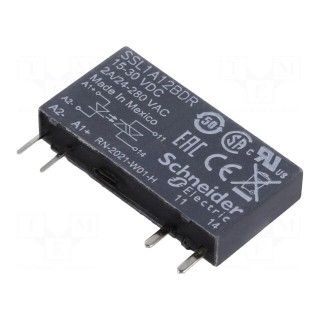 Relay: solid state | Ucntrl: 15÷30VDC | Icntrl max: 6mA | 2A | 3.5kΩ
