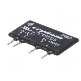 Relay: solid state | Ucntrl: 15÷32VDC | 5A | 48÷660VAC | THT | SIP