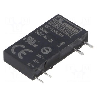 Relay: solid state | Ucntrl: 24VDC | 2A | 24÷280VAC | Variant: 1-phase