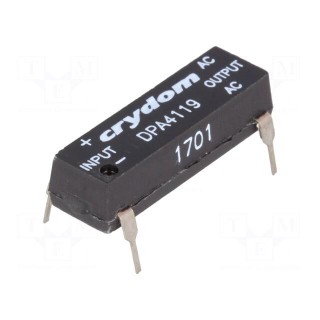 Relay: solid state | Ucntrl: 3.5÷10VDC | 1A | 20÷140VAC | THT | DIP