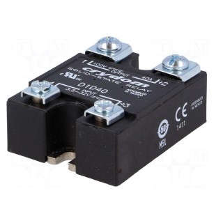 Relay: solid state | Ucntrl: 3.5÷32VDC | 40A | 1÷100VDC | -40÷100°C