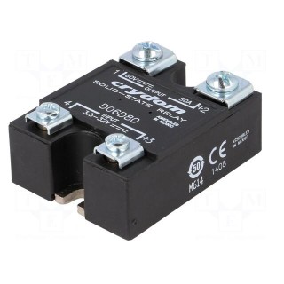 Relay: solid state | Ucntrl: 3.5÷32VDC | 80A | 0÷60VDC | -40÷100°C