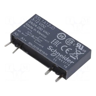 Relay: solid state | Ucntrl: 3÷12VDC | Icntrl max: 15mA | 2A | 333Ω