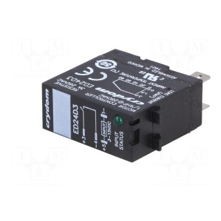 Relay: solid state | Ucntrl: 3÷15VDC | 3A | 24÷280VAC | socket