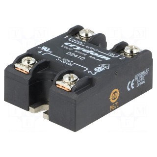 Relay: solid state | Ucntrl: 3÷32VDC | 10A | 24÷280VAC | -40÷80°C | IP00