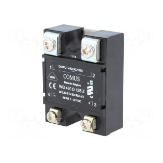 Relay: solid state | Ucntrl: 3÷32VDC | 125A | 24÷530VAC | -20÷80°C