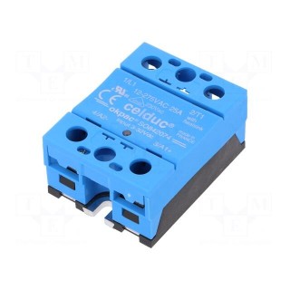 Relay: solid state | Ucntrl: 3÷32VDC | 25A | 12÷275VAC | -55÷100°C