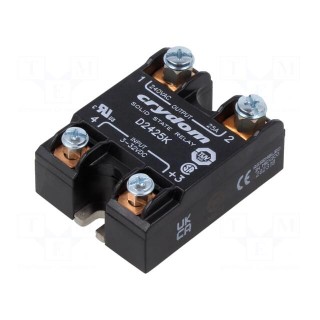 Relay: solid state | Ucntrl: 3÷32VDC | 25A | 24÷280VAC | -40÷80°C | IP00