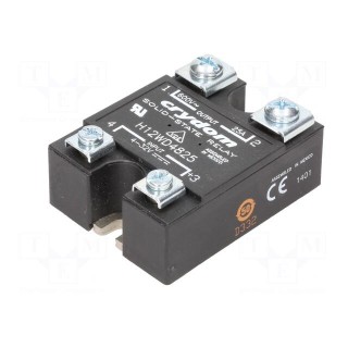 Relay: solid state | Ucntrl: 3÷32VDC | 25A | 48÷660VAC | -40÷80°C | IP00
