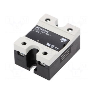Relay: solid state | Ucntrl: 3÷32VDC | 40A | 42÷265VAC | -40÷80°C | IP20