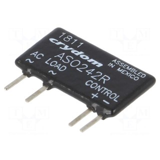 Relay: solid state | Ucntrl: 4÷10VDC | 2A | 12÷280VAC | Series: ASO