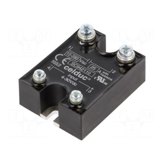 Relay: solid state | Ucntrl: 4÷30VDC | 25A | 12÷280VAC | -40÷100°C