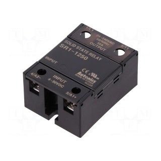 Relay: solid state | Ucntrl: 4÷30VDC | 50A | 24÷240VAC | screw type
