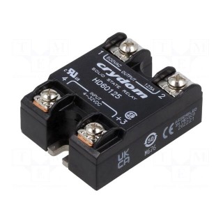 Relay: solid state | Ucntrl: 4÷32VDC | 125A | 48÷660VAC | on panel