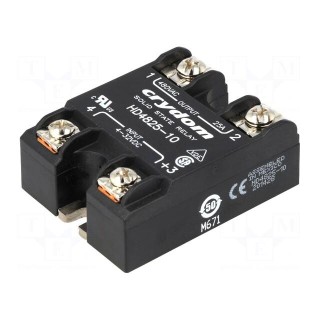 Relay: solid state | Ucntrl: 4÷32VDC | 25A | 48÷530VAC | -40÷80°C